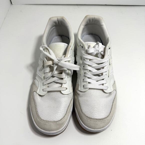New Balance M8.5 W10 480 Sneaker Tennis Shoe White with Reflection Leather Upper main image 5
